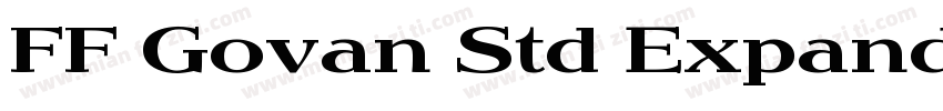 FF Govan Std Expanded Regular字体转换